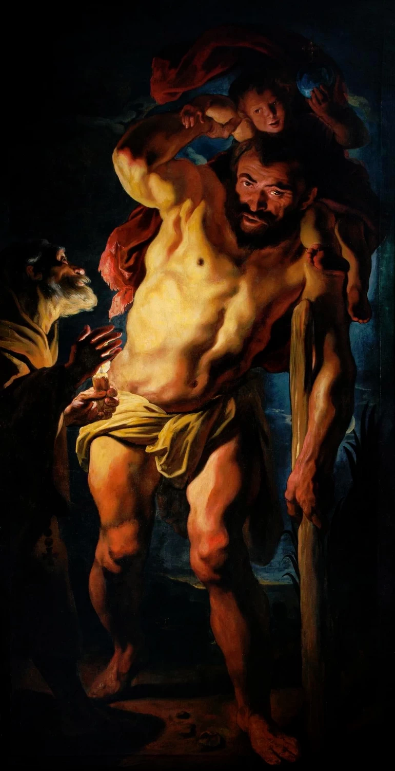 San Cristoforo porta a spalle Gesù - Ulster Museum